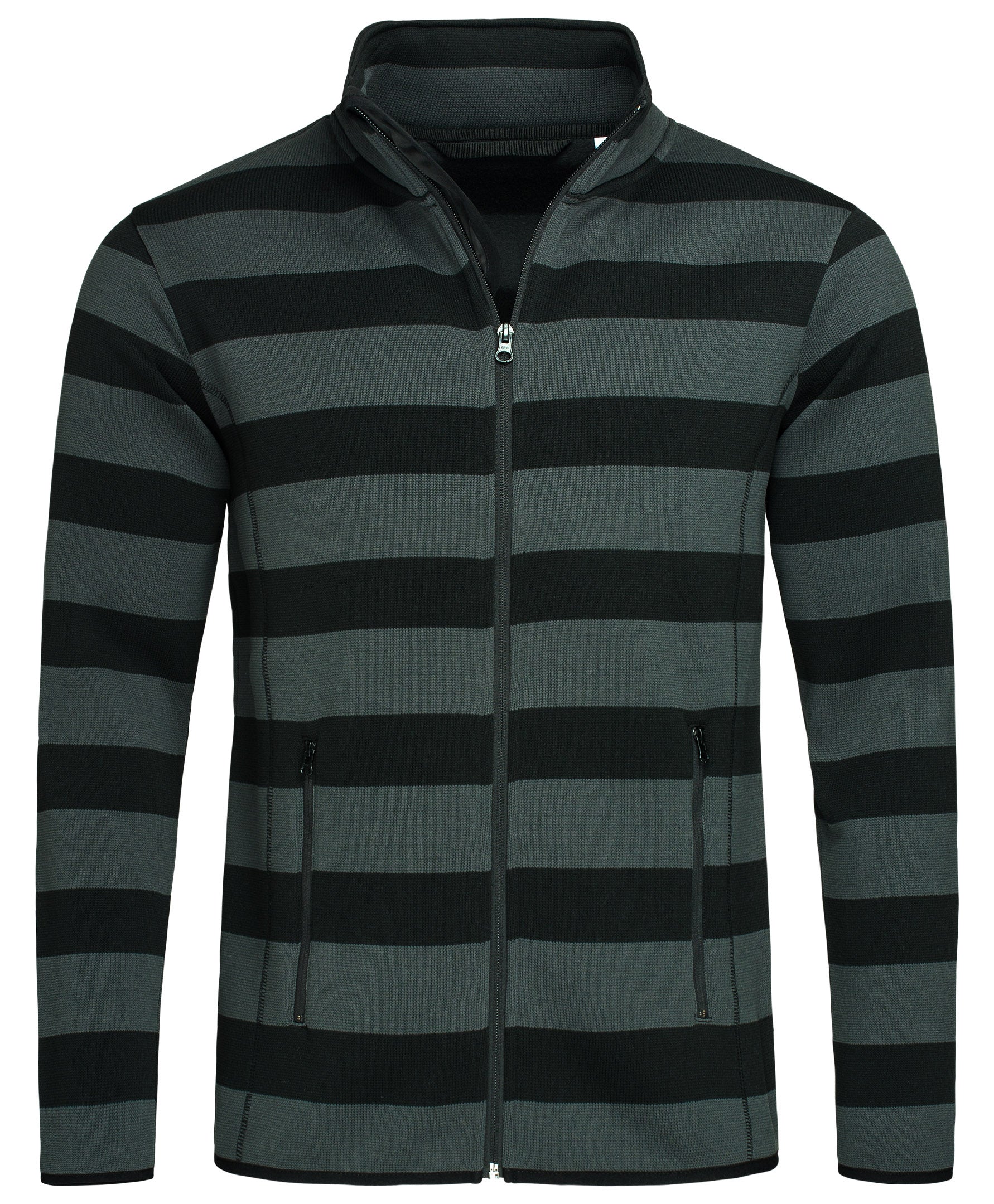 Men's Active Striped Fleece Jacket