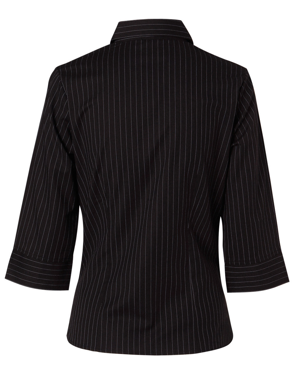 Ladies' 3/4 Sleeve Stretch Stripe Shirt