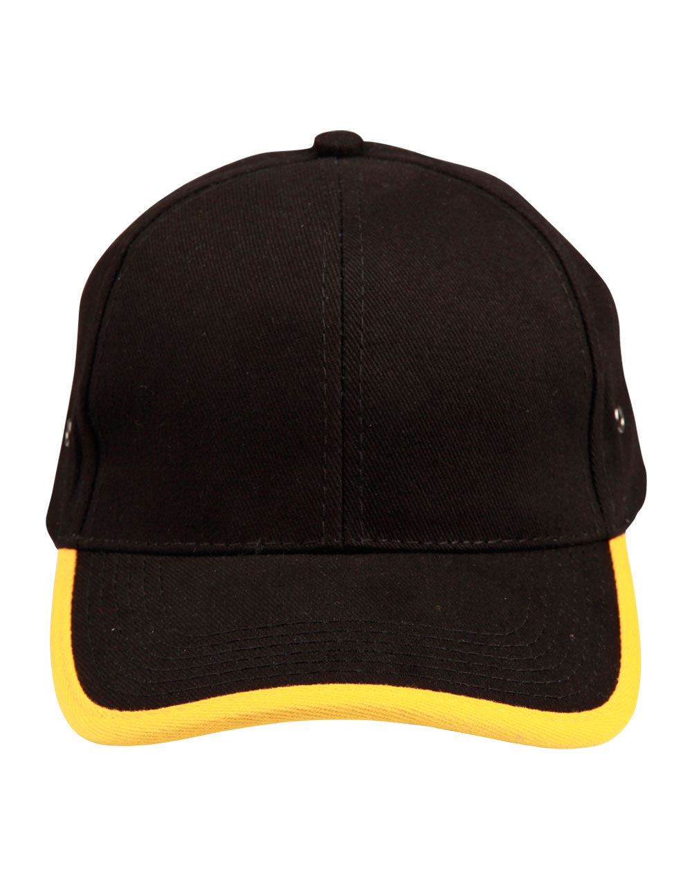 Heavy Brushed Cotton Peak & Back Trimp Cap