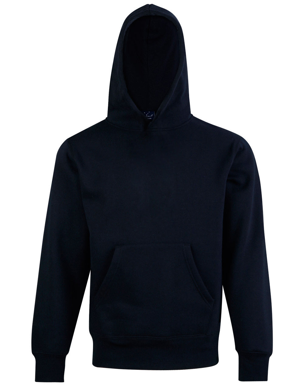 Kids' Close Front Contrast Fleecy Hoodie