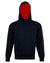 Kids' Close Front Contrast Fleecy Hoodie