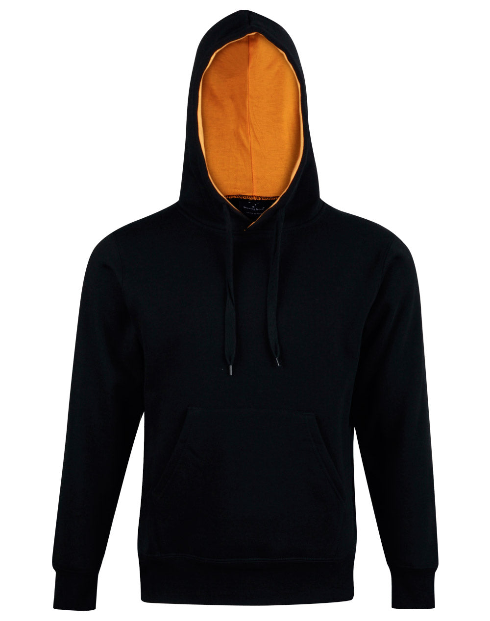 Adult's Close Front Contrast Fleecy Hoodie