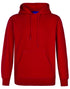 Adult's Close Front Contrast Fleecy Hoodie