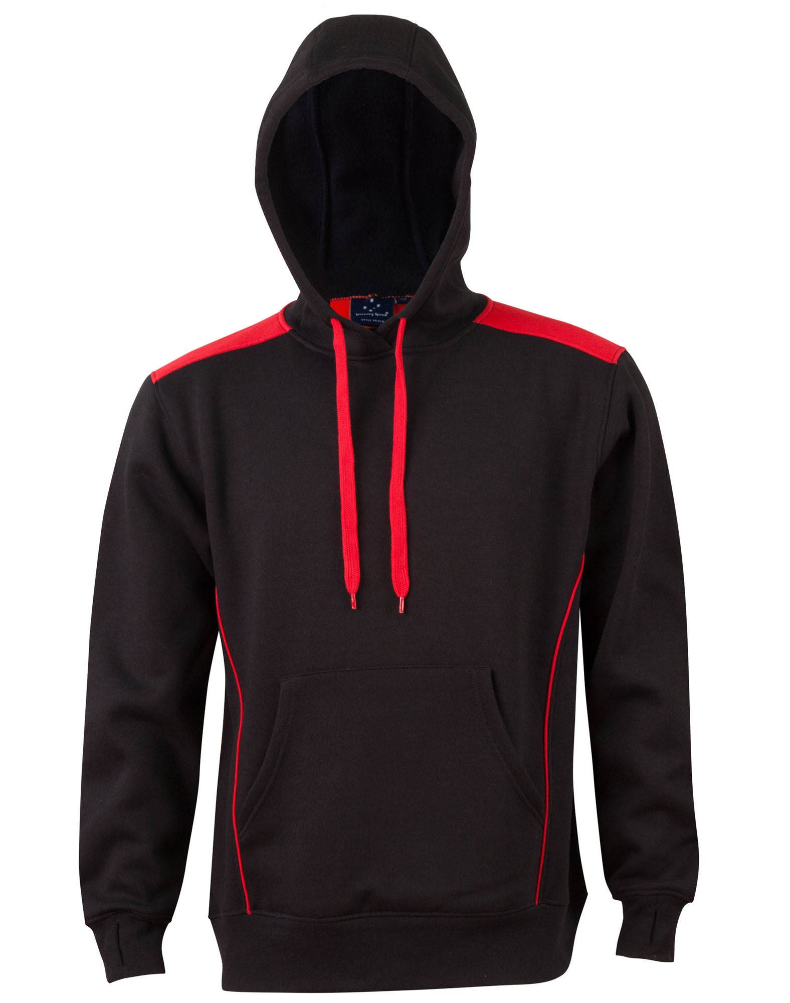 Adult's Kangaroo Pocket Contrast Hoodie