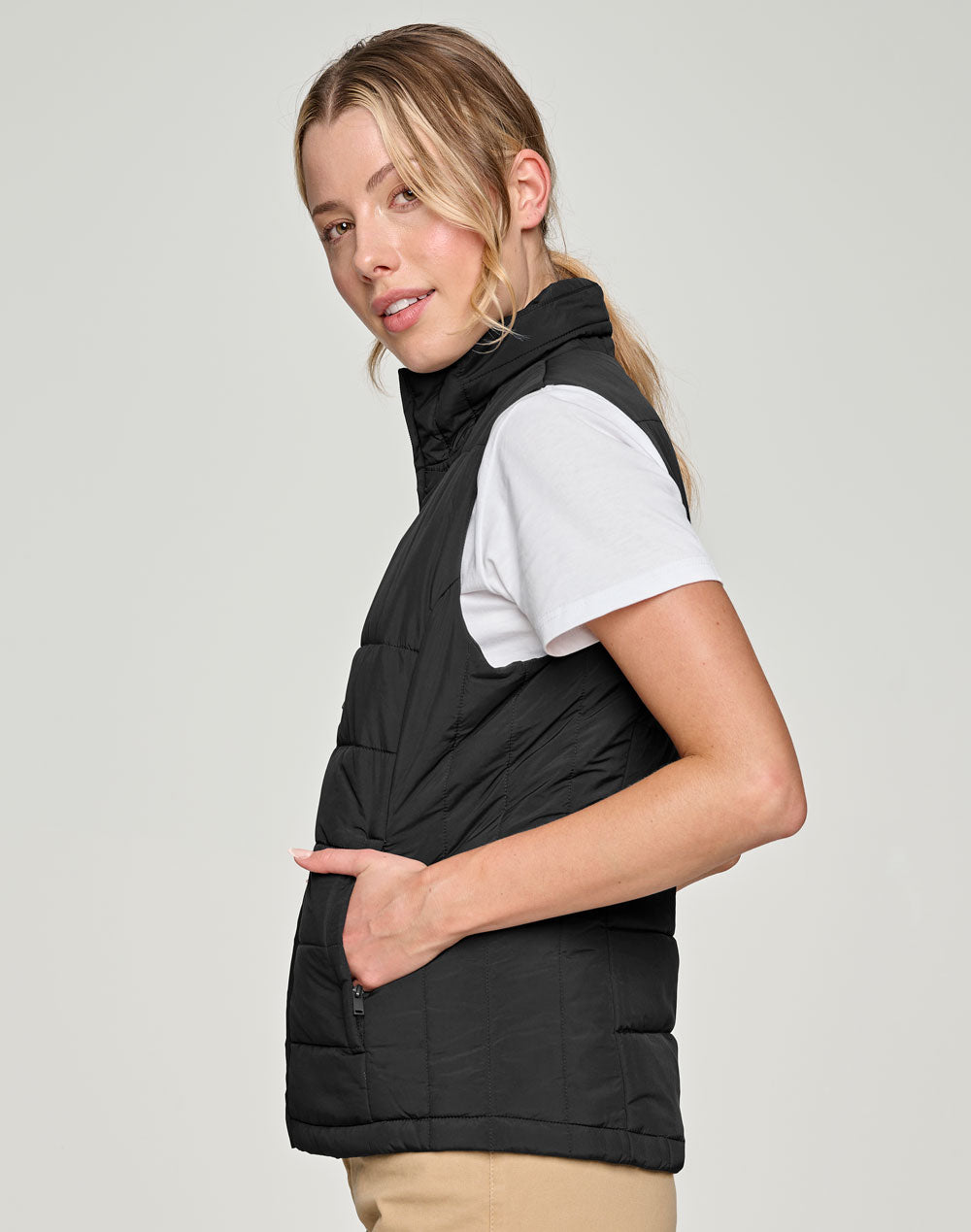 Ladies' Sustainable Insulated Puffer Vest (3D Cut)