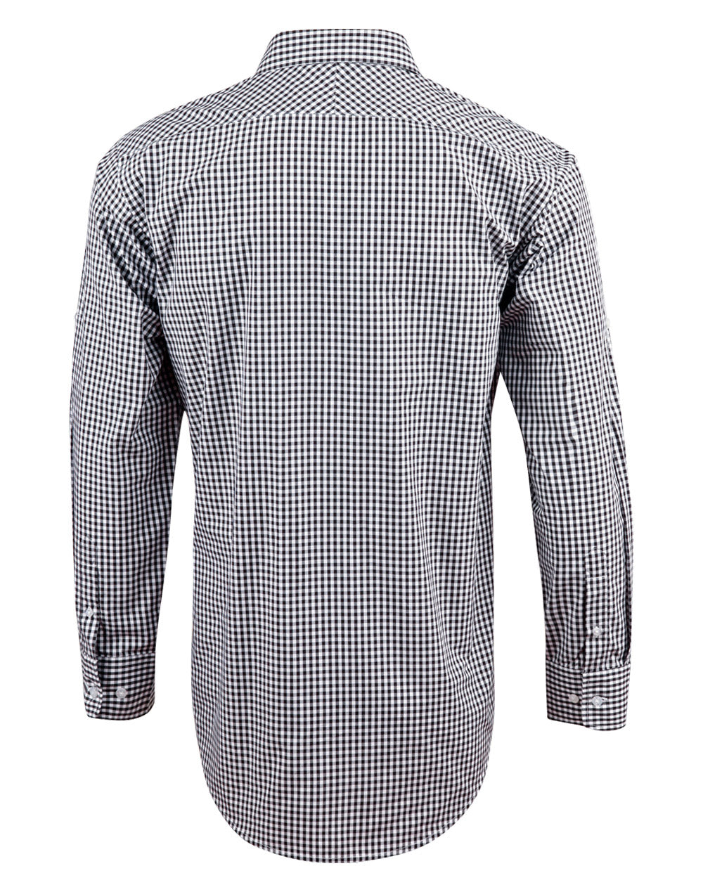 Men's Gingham Check Roll-Up L/S Shirt