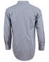 Men's Gingham Check Roll-Up L/S Shirt
