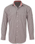Men's Gingham Check Roll-Up L/S Shirt