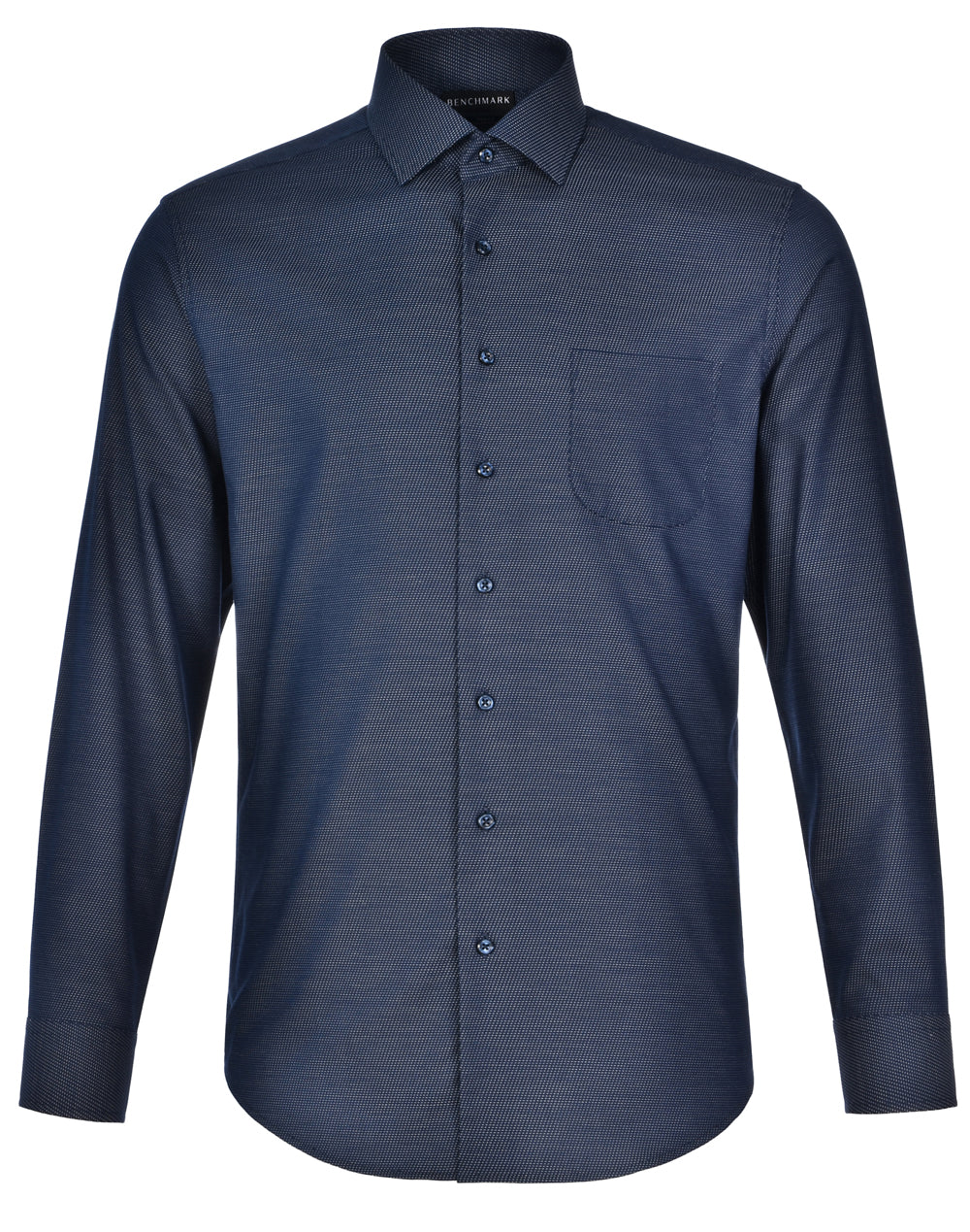 Men's Pin Dot Stretch L/S Shirt