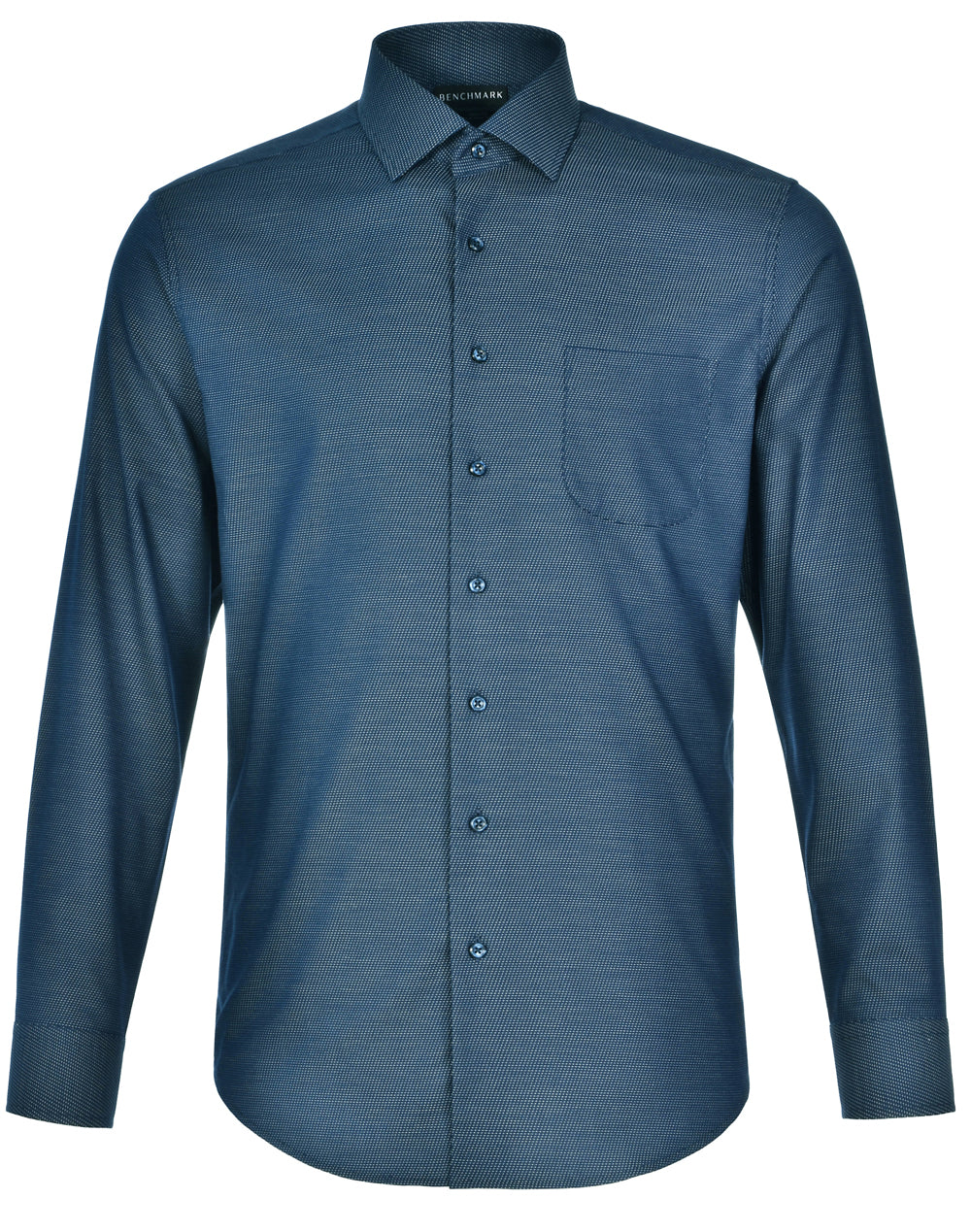 Men's Pin Dot Stretch L/S Shirt