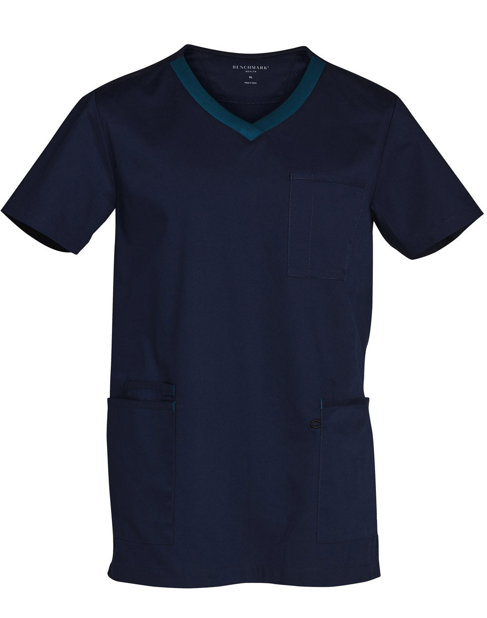 Men's Contrast Colour S/S Scrub Top