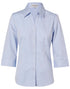 Women's Fine Chambray 3/4 Sleeve Shirt