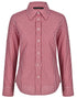Women's Gingham Check Roll-Up L/S Shirt