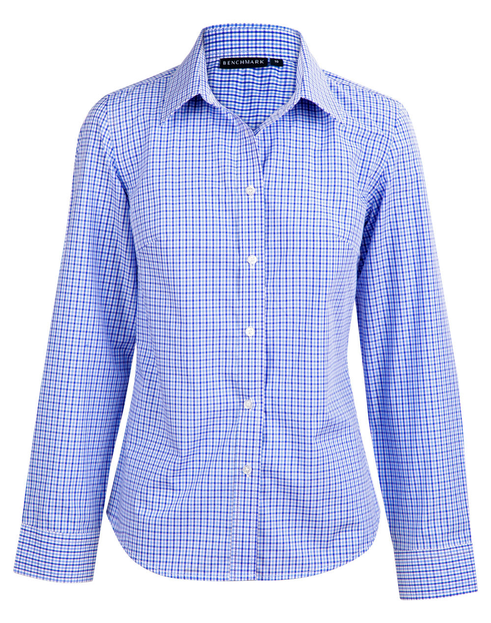 Ladies' Two Tone Check L/S Shirt