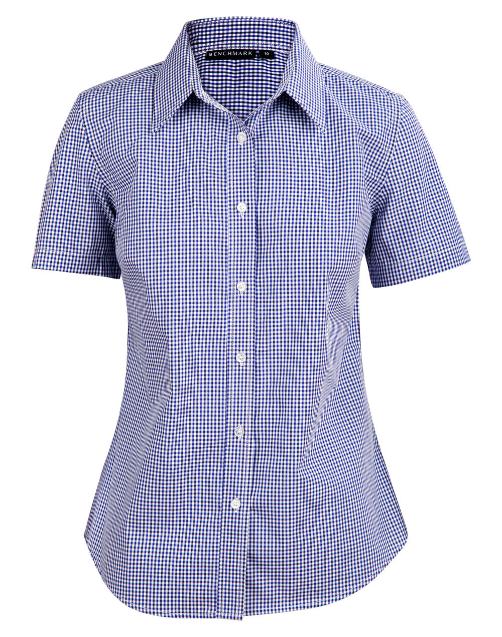 Ladies' Two Tone Check S/S Shirt