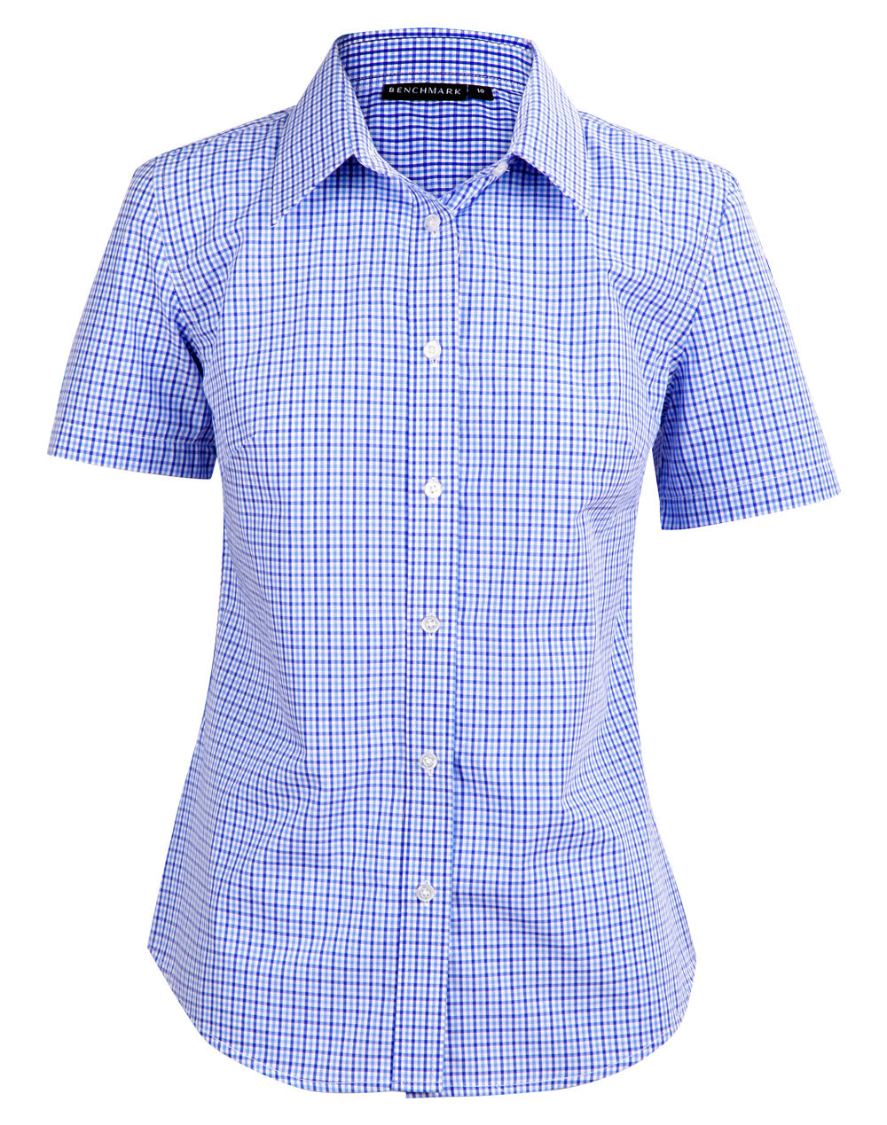 Ladies' Two Tone Check S/S Shirt