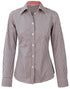 Women's Gingham Check Roll-Up L/S Shirt