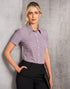 Ladies' Two Tone Mini Check S/S Shirt