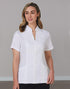 Women's Full Zip Front Short Sleeve Tunic