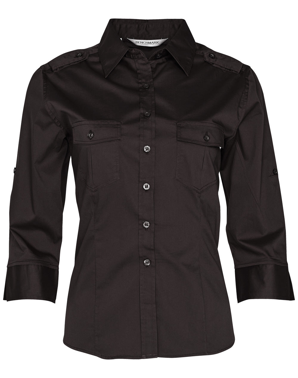 Women's 3/4 Sleeve Military Shirt