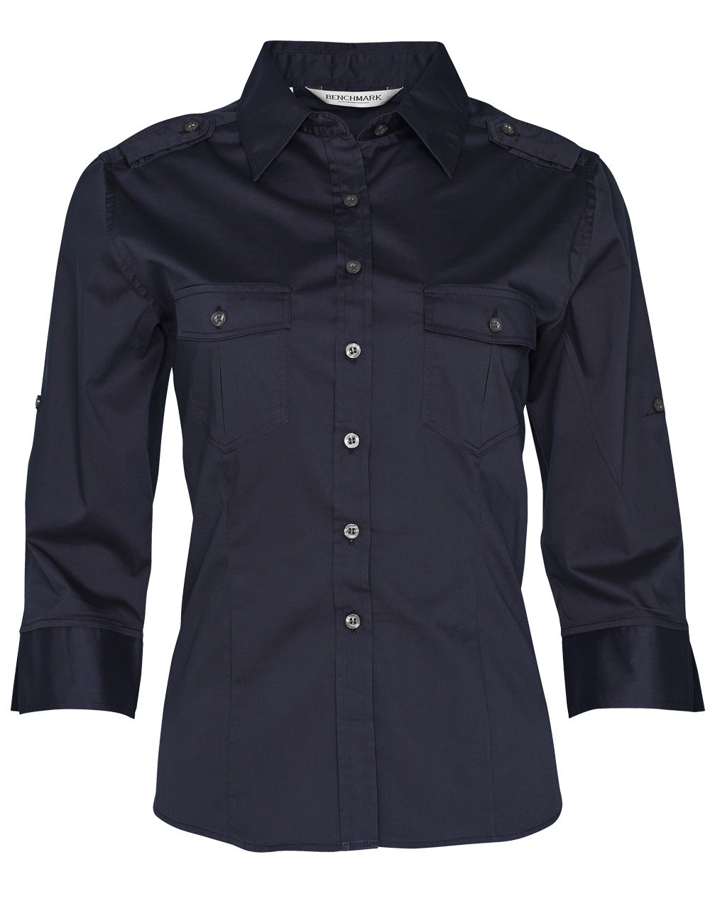 Women's 3/4 Sleeve Military Shirt