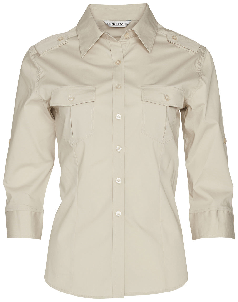 Women's 3/4 Sleeve Military Shirt