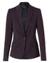 Women's One Button Cropped Jacket In Poly/Viscose Stretch