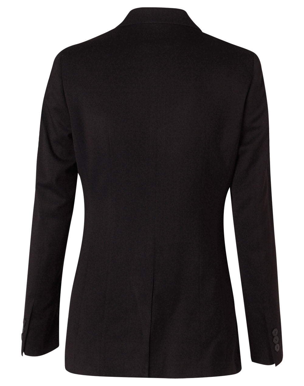 Women's Two Buttons Mid Length Jacket In Poly/Viscose Stretch