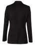 Women's One Button Cropped Jacket In Poly/Viscose Stretch Stripe