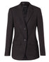 Women's Two Buttons Mid Length Jacket In Poly/Viscose Stretch