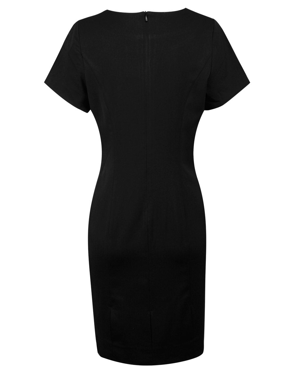 Ladies' Poly/Viscose Stretch, Short Sleeve Dress