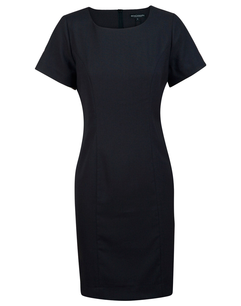 Ladies' Poly/Viscose Stretch, Short Sleeve Dress