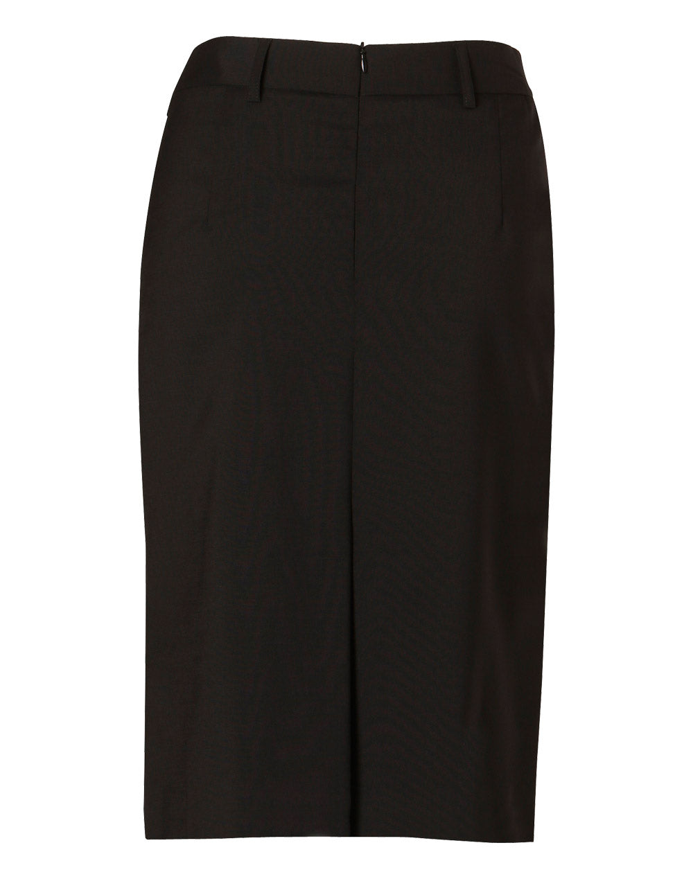 Women's Mid Length Lined Pencil Skirt In Wool Stretch