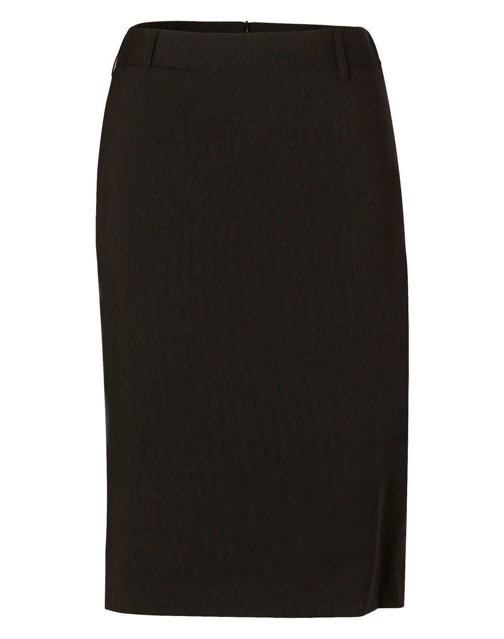 Women's Mid Length Lined Pencil Skirt In Wool Stretch