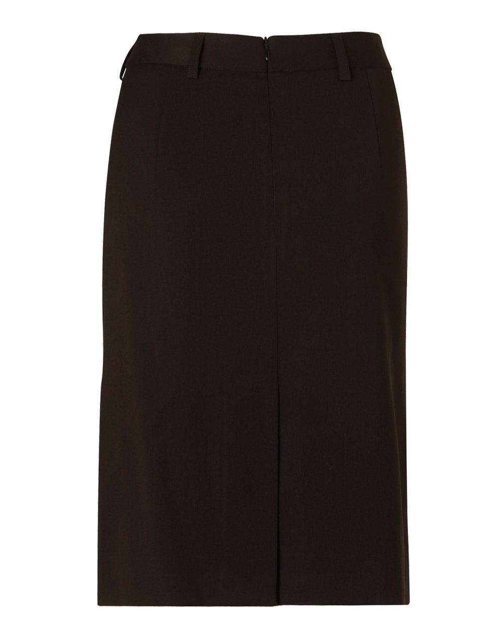 Women's Mid Length Lined Pencil Skirt In Poly/Viscose Stretch