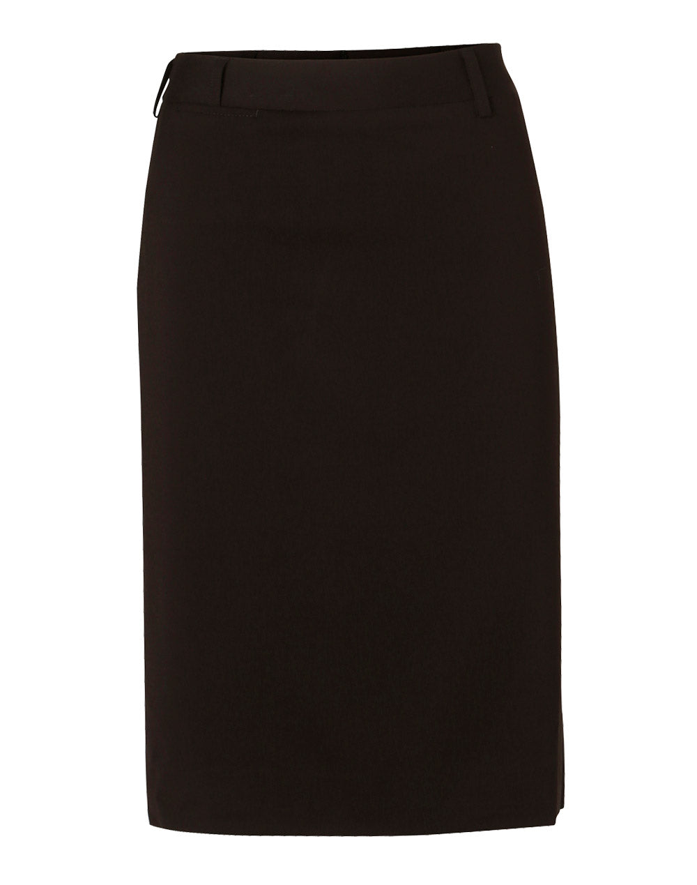 Women's Mid Length Lined Pencil Skirt In Poly/Viscose Stretch