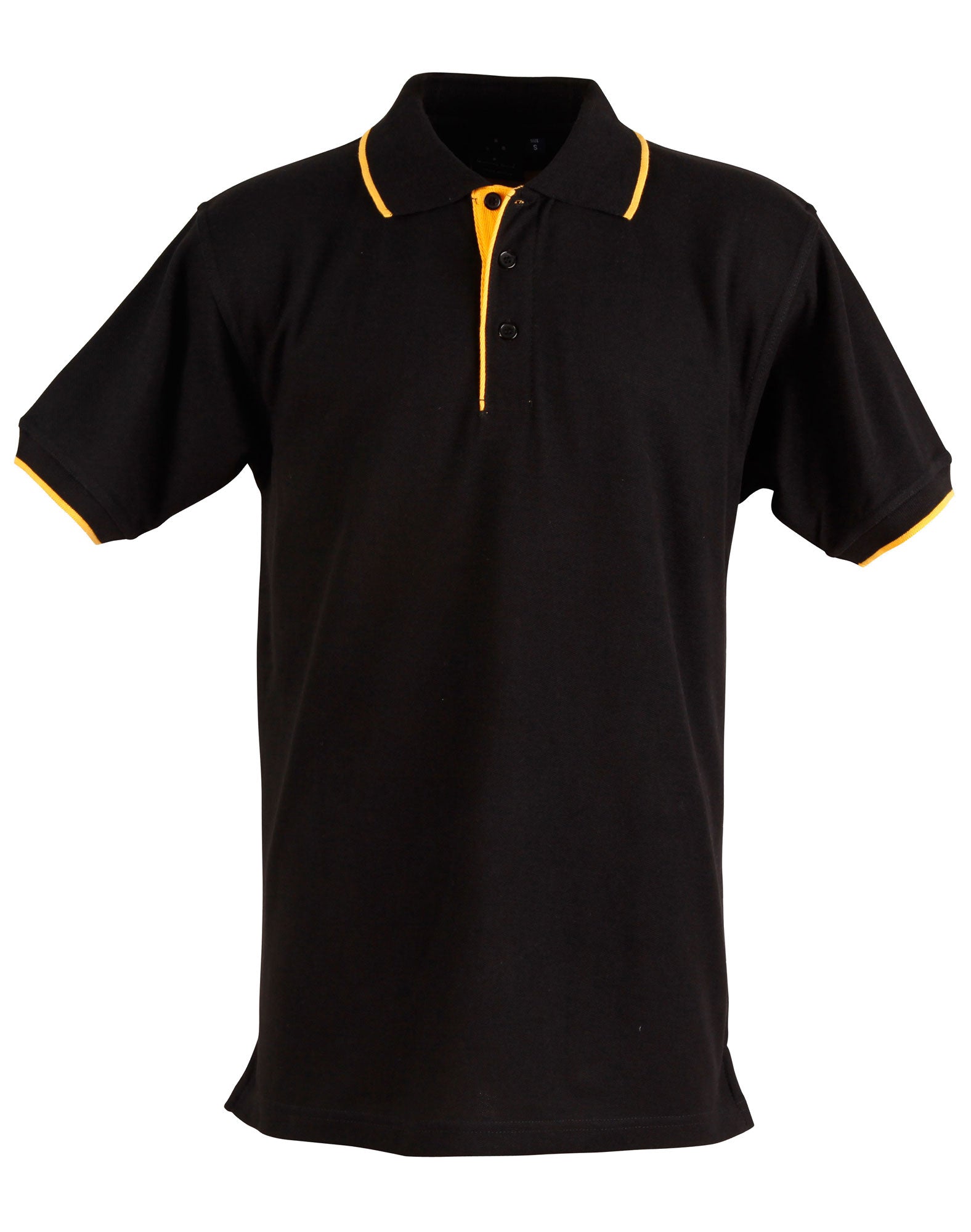 Mens S/L Pique Polo Contrast