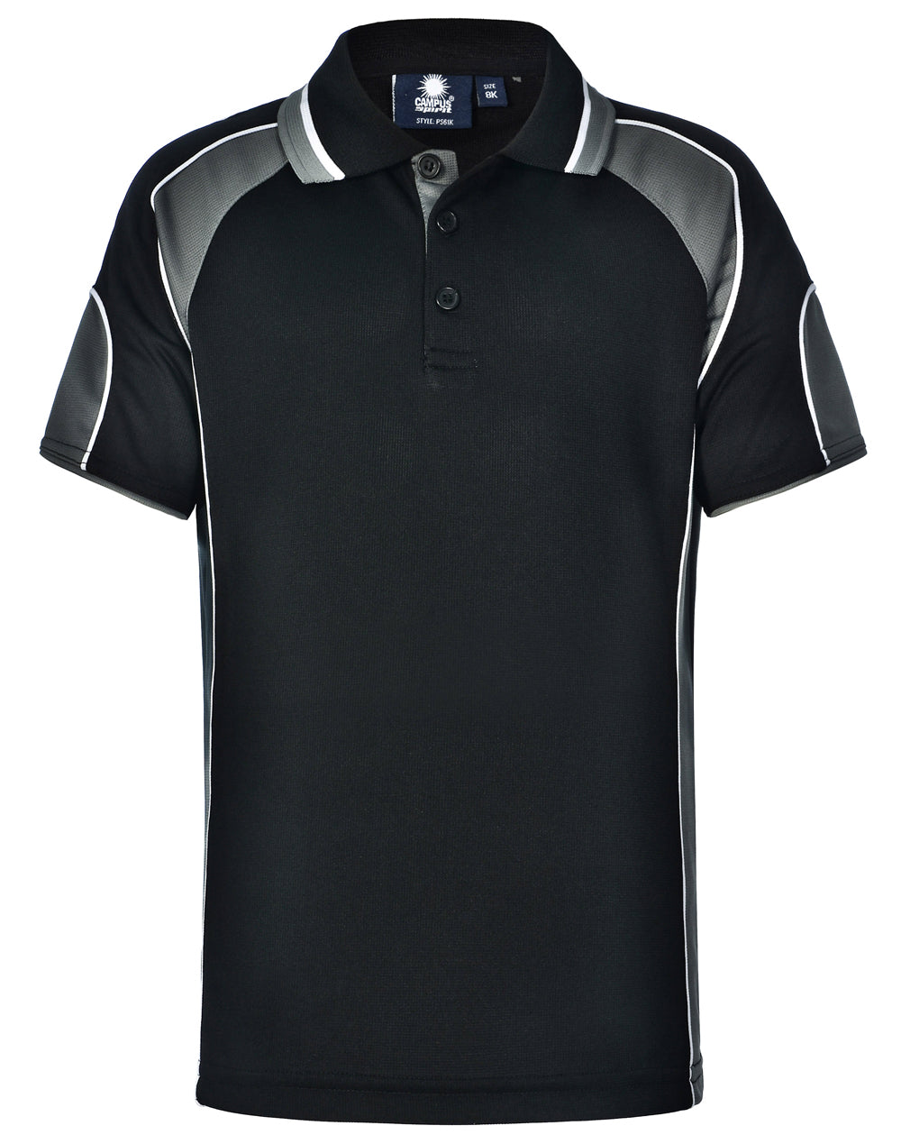 Kid's Cooldry Contrast Polo With Sleeve Panel