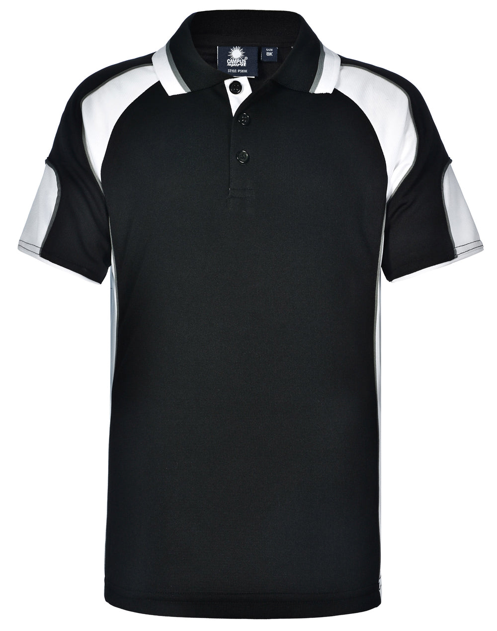 Kid's Cooldry Contrast Polo With Sleeve Panel