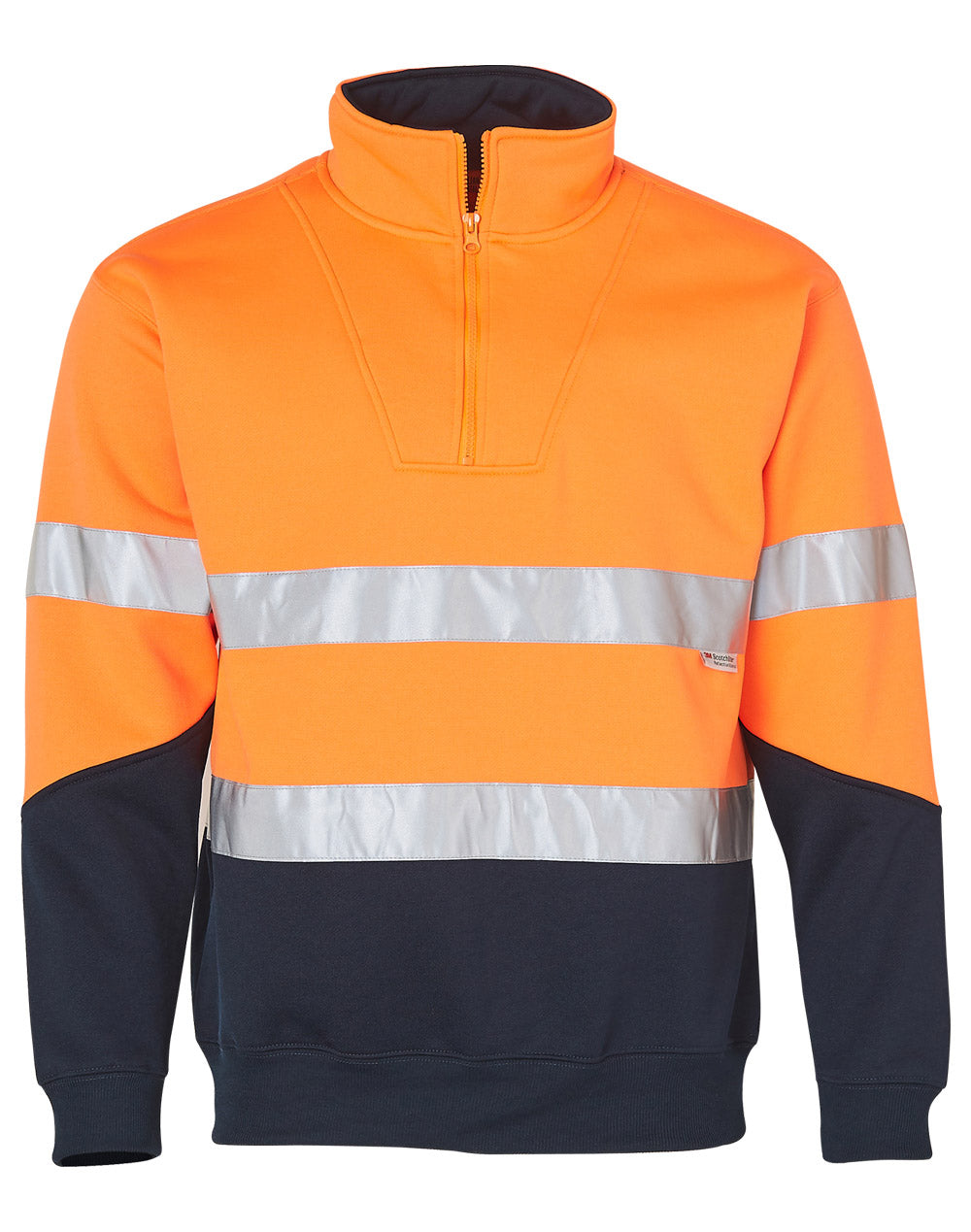 Hi-Vis L/S Fleecy Collar Sweater 3M Tapes