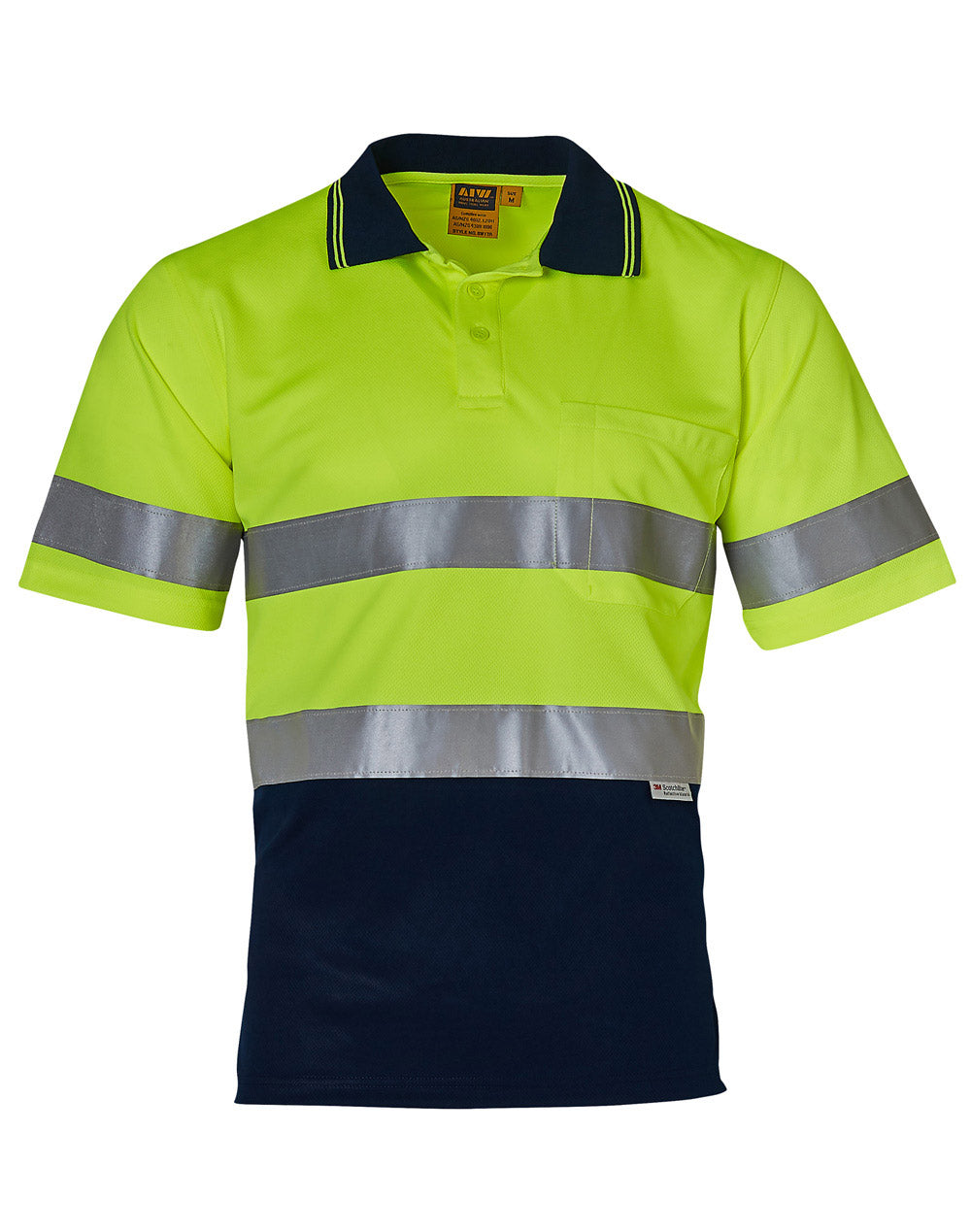 Hi-Vis S/S Safety Polo 3M Tapes