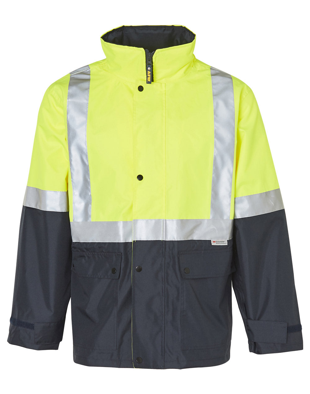 Hi-Vis Two Tone Rain Proof Safety Jacket With 3M Tapes