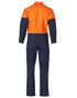 Hi-Vis Two Tone Men's Cotton Drill Coverall-Stout