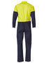 Hi-Vis Two Tone Men's Cotton Drill Coverall-Stout
