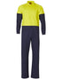 Hi-Vis Two Tone Men's Cotton Drill Coverall-Stout
