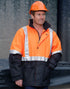 Hi-Vis Two Tone Rain Proof Quilted Safety Jacket With 3M Tapes