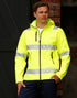 Hi-Vis Softshell Hooded Jacket With 3M Tape