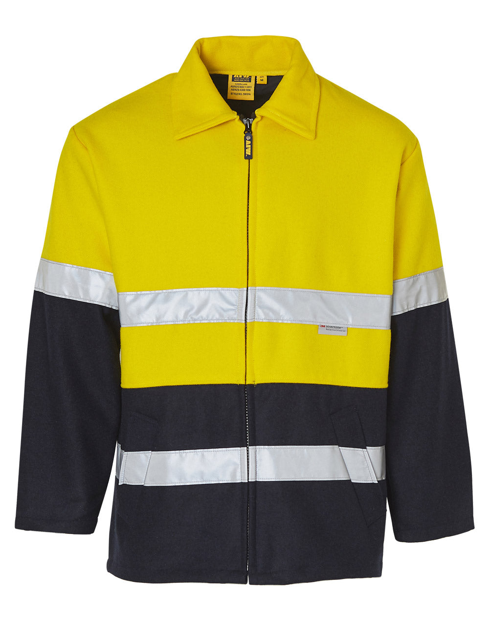 Hi-Vis Two Tone Bluey Safety Jacket With 3M Tapes