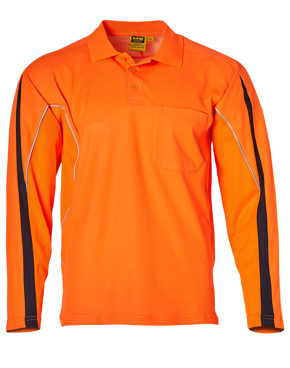 Men's Truedry L/S Hi-Vis Polo