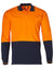 Hi-Vis Cotton Two Tone L/S Safety Polo